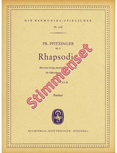 Rhapsodie über eine lustige Bayerische Volksweise